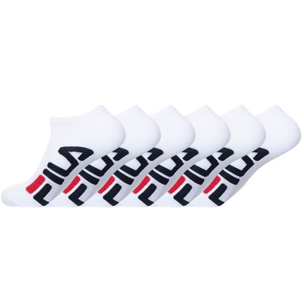 FILA låga strumpor för män - Comfort Sport - Paket om 6 - Vit