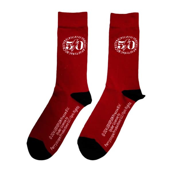 AC/DC Unisex Adult 50th Logo Socks
