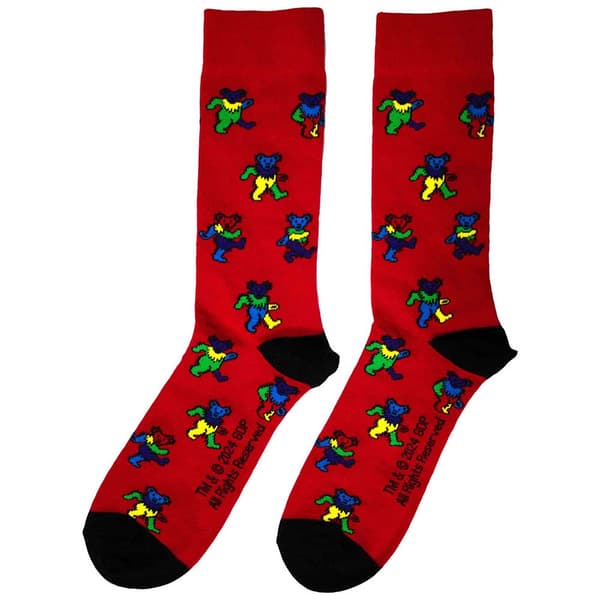 Grateful Dead Unisex Adult Dancing Bear Socks