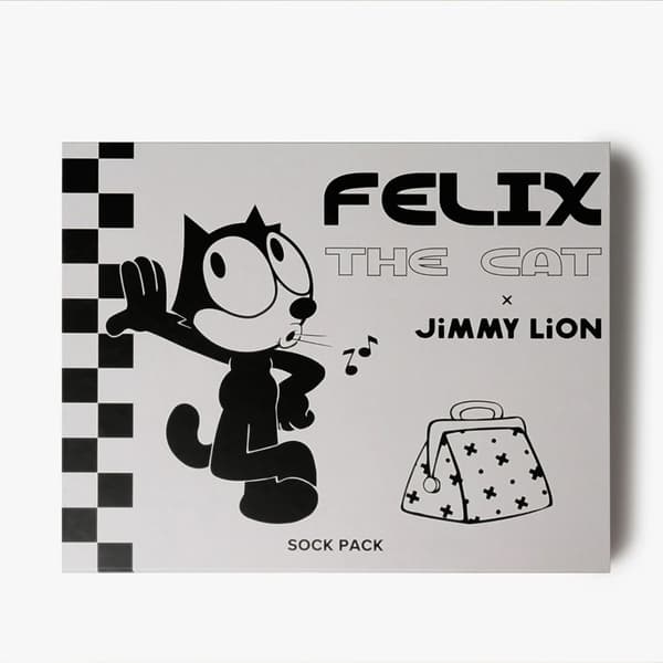 Jimmy Lion Felix The Cat Crewsokker 3 Par Flerfarvet EU 41-46 Mand