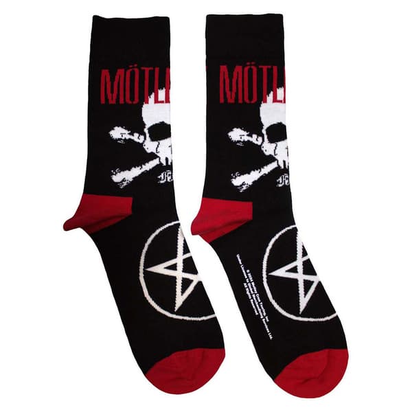 Motley Crue Skull And Crossbones Ankle Socks UK Size 7-11
