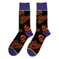 Miniatyrbild 2 av 2: Rob Zombie Orange Skulls Ankle Socks UK Size 7-11