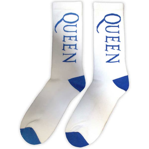 Queen Blue Band Logo Ankle Socks One Size