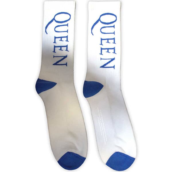Queen Blue Band Logo Ankle Socks One Size