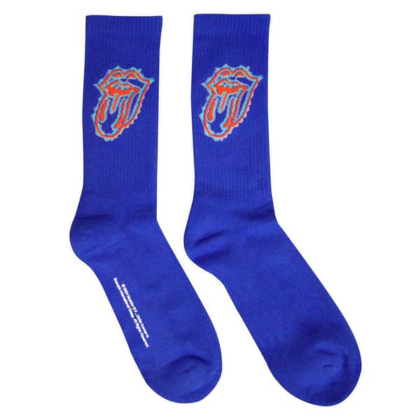 The Rolling Stones Doodle Tongue Ankle Socks UK Size 7-11