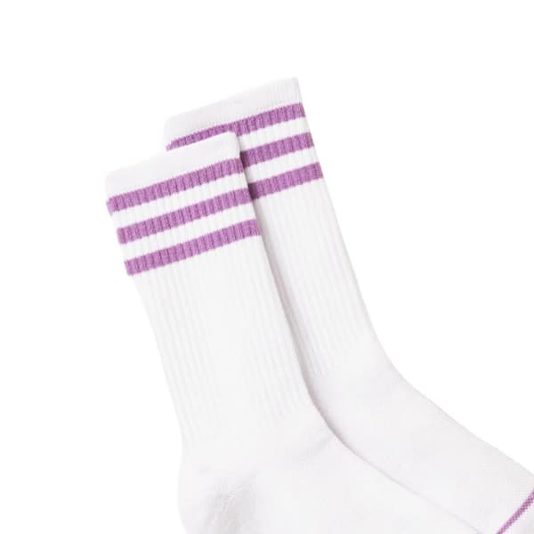 Girlfriend Collective Womens/Ladies Striped Crew Socks