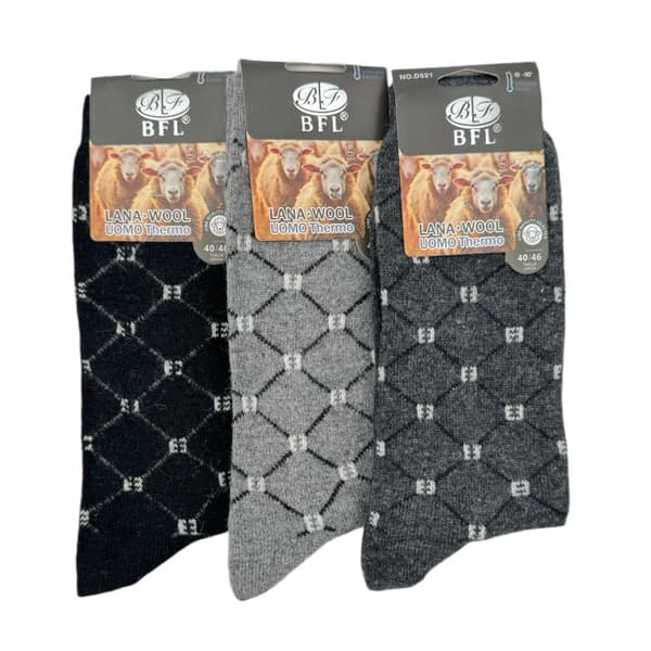Ullstrumpor herr 3 pack, 40-46