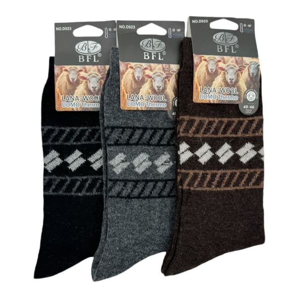 Ullstrumpor 3 pack, HERR 40-46
