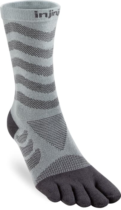 INJINJI WOMENS ULTRA RUN CREW Slate, tåstrumpor löpning högt skaft M/L (40.5-44)