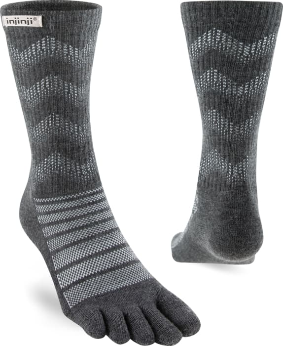 INJINJI OUTDOOR MIDWEIGHT MERINO WOOL CREW, vandringståstrumpor ull outdoor