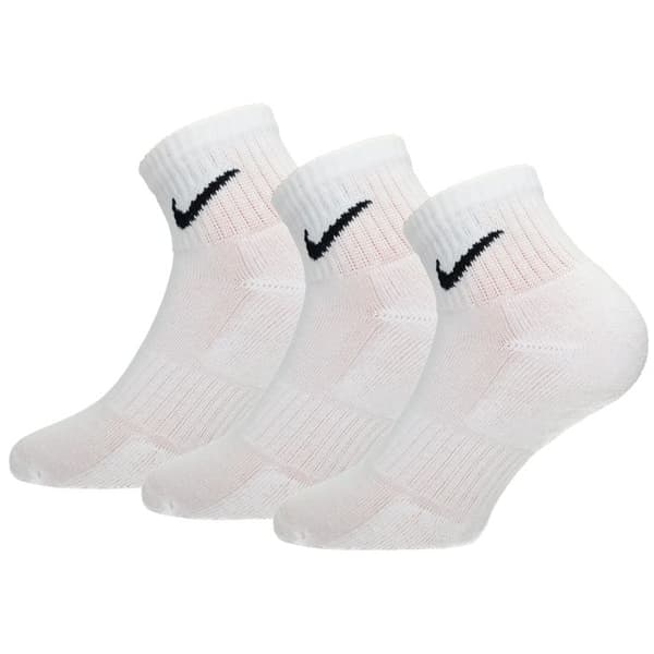 Strumpor - Nike - Everyday Cushion - 3 Par - Vit - Optimal Komfort