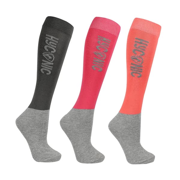 HYCONIC Childrens/Kids Logo Socks (Pack of 3)