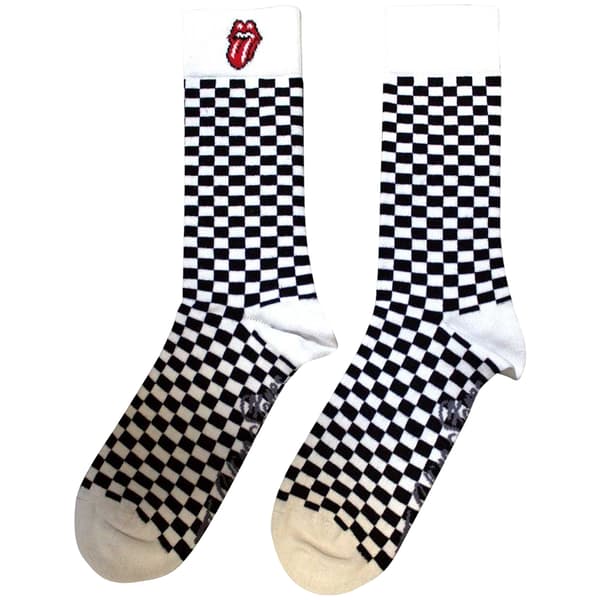 The Rolling Stones Unisex Adult Checked Socks