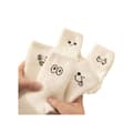Miniatyrbild 3 av 4: INF 5 Par Pack Fuzzy Socks - Söta Emoji Slipper Socks - Blandade mönster