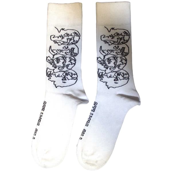 The Beatles Unisex Adult Album Faces Outlines Socks