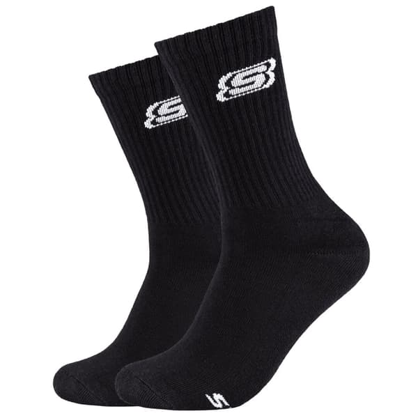 Skechers 2pk Tennis Cushioned Socks SK41041-9999, Unisex, Strumpor, Svart Black 35-38