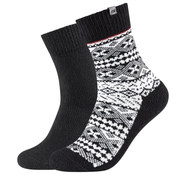 Skechers 2PPK Men Casual Fashion Jacquard Socks SK41049-9999, Man, Strumpor, Svart
