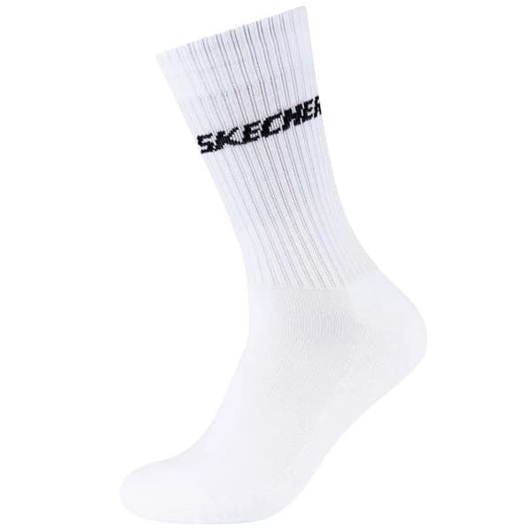 Skechers 3pk Tennis Cushioned Long Socks SK41109-1000, Unisex, Strumpor, Vit