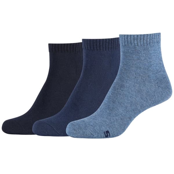 Skechers 3PPK Wm Casual Quarter Socks SK42005-5500, Kvinna, Strumpor, Marinblå