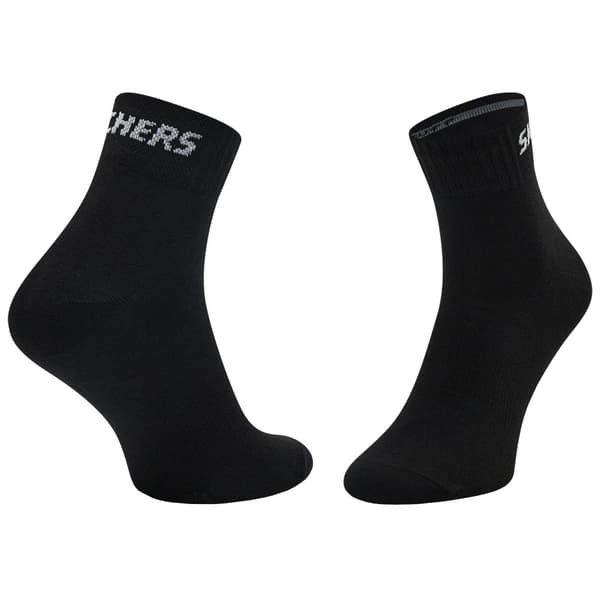 Skechers 3PPK Unisex Mesh Ventilation Quarter Socks SK42017-9999, Unisex, Strumpor, Svart