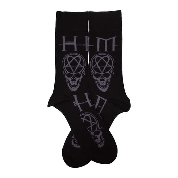 Him Unisex Adult Heartagram Skull Ankle Socks