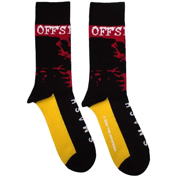 The Offspring Unisex Adult Smash Socks Black 7 UK-11 UK