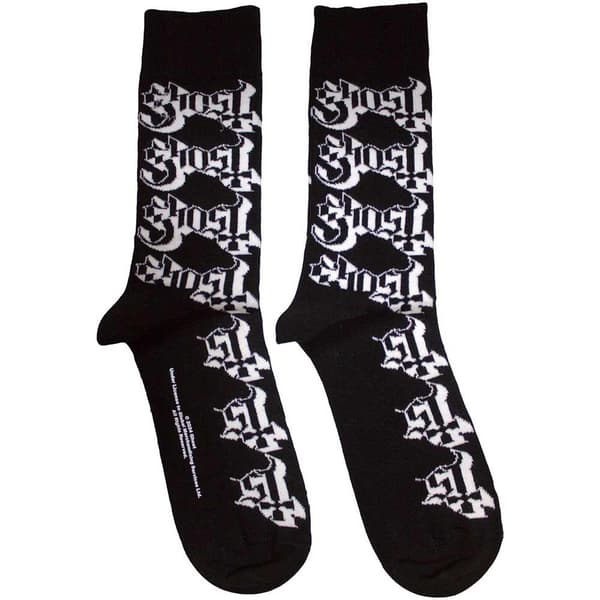 Ghost Unisex Adult Logo Ankle Socks Black 7 UK-11 UK