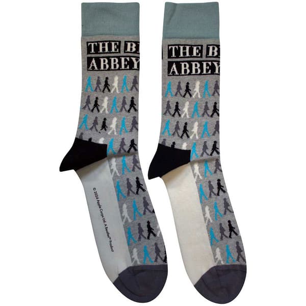 The Beatles Abbey Road Colours Crossing Repeat Ankle Socks One Size