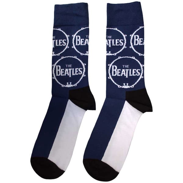 The Beatles Drum Logo Repeat Ankle Socks One Size