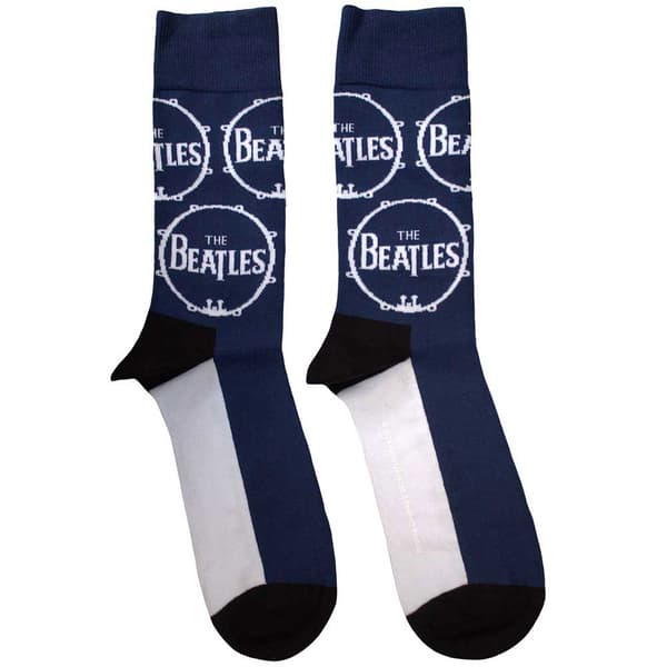 The Beatles Drum Logo Repeat Ankle Socks One Size
