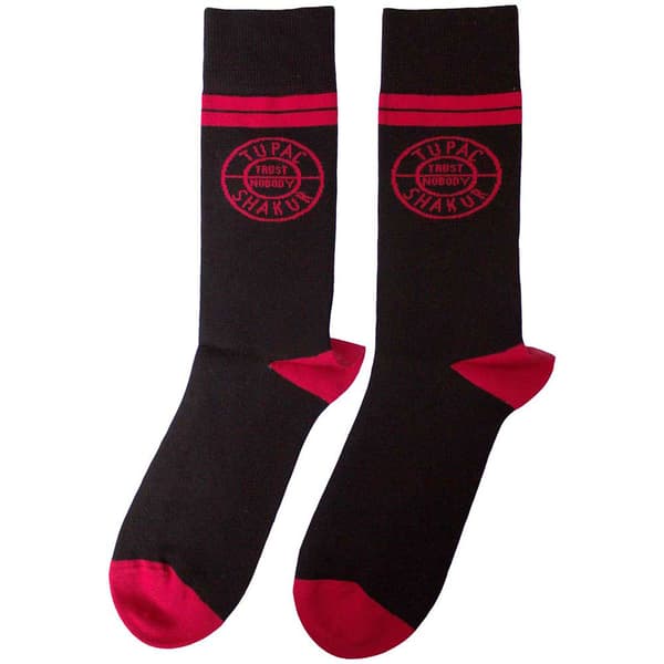 Tupac Circle Logo Ankle Socks One Size