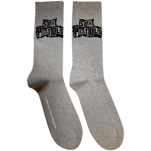 The Sex Pistols Stacked Logo Ankle Socks One Size