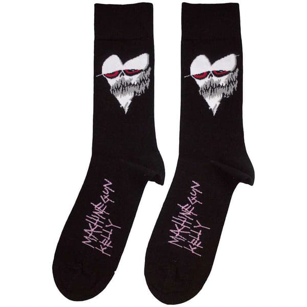 Machine Gun Kelly Heart Face Ankle Socks One Size