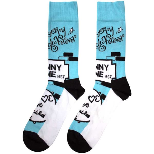 The Beatles Strawberry Fields Penny Lane Ankle Socks One Size
