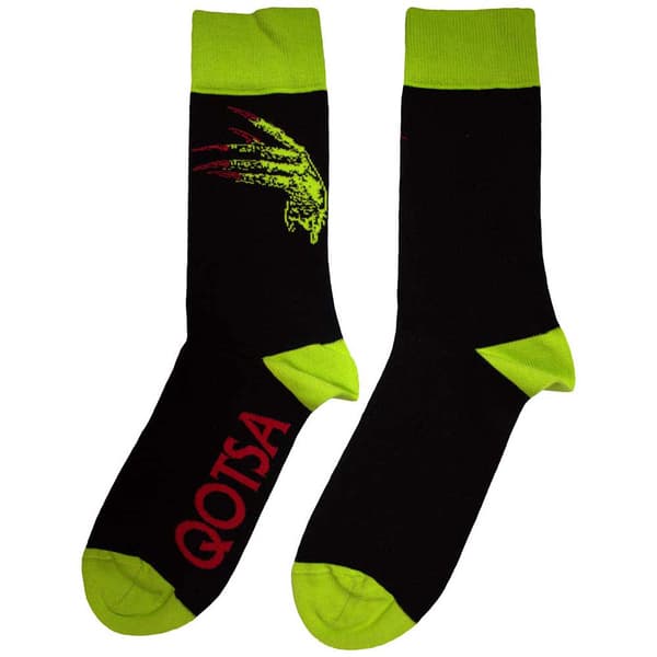 Queens Of The Stone Age Green Hands Ankle Socks One Size