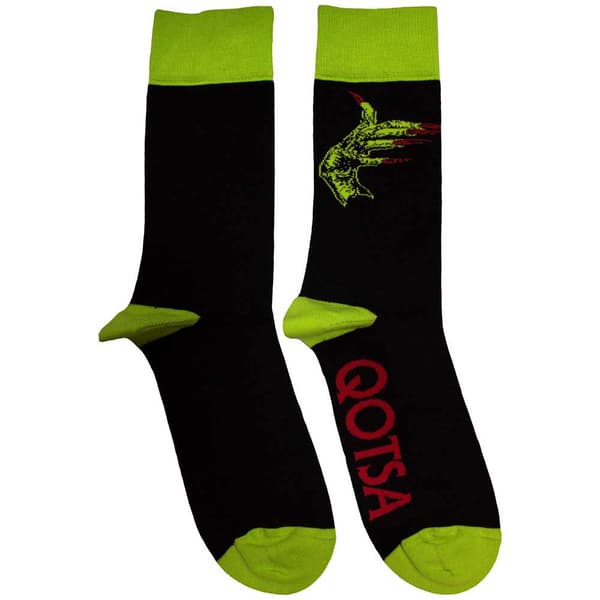 Queens Of The Stone Age Green Hands Ankle Socks One Size
