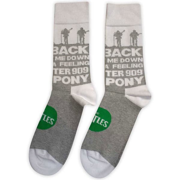 The Beatles Rooftop Silhouettes And Apple Ankle Socks One Size