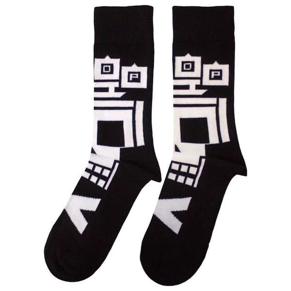 Five Finger Death Punch Pixeled Skull Ankle Socks One Size