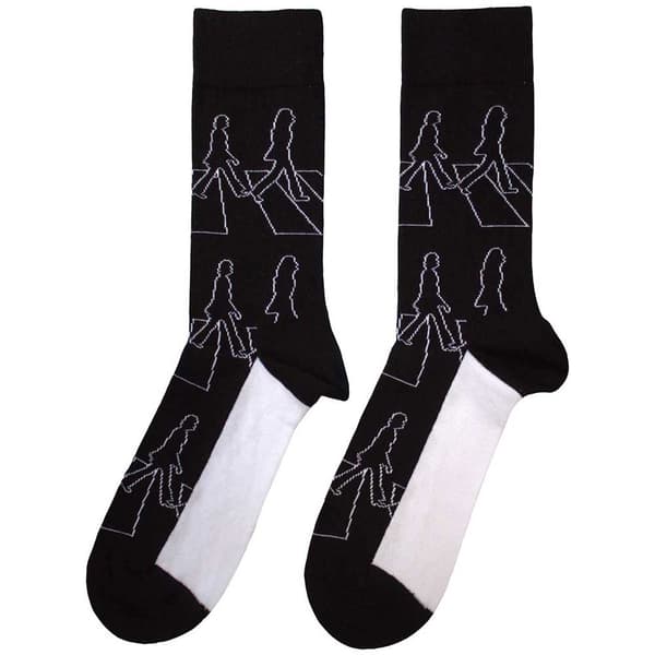 The Beatles Abbey Road Outlines Ankle Socks One Size