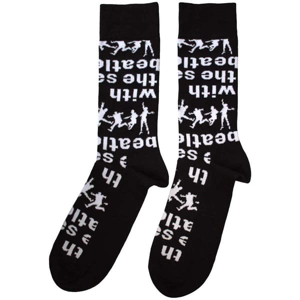 The Beatles With The Beatles Silhouettes Repeat Ankle Socks One Size