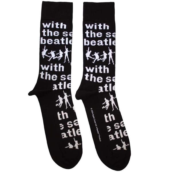 The Beatles With The Beatles Silhouettes Repeat Ankle Socks One Size