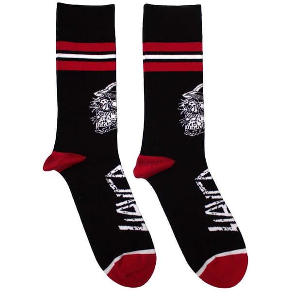 Slayer Unisex Adult Skull Helmet Socks Black/White/Red 7 UK-11 UK