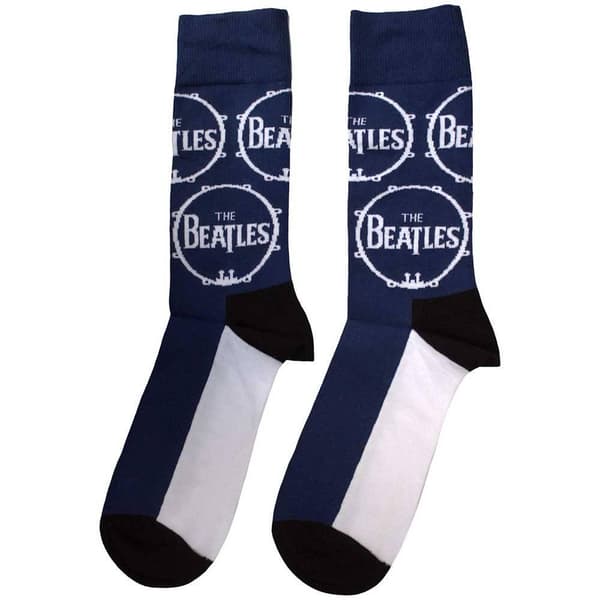 The Beatles Unisex Adult Drum Logo Socks