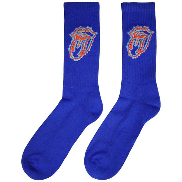 The Rolling Stones Unisex Adult Doodle Tongue Terrycloth Socks