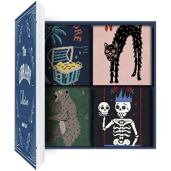 Jimmy Lion The Library Collection Crewsokker 3 Par Flerfarvet EU 41-46 Mand