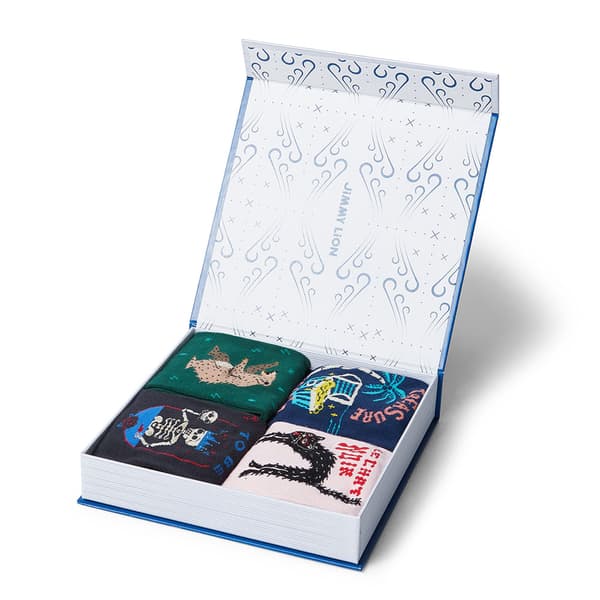 Jimmy Lion The Library Collection Crewsokker 3 Par Flerfarvet EU 41-46 Mand