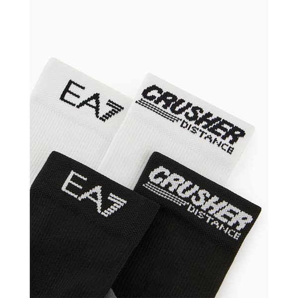 Ea7 Emporio Armani Crusher Distance Sokker 2 Par Hvid,Sort EU 44-45 Mand