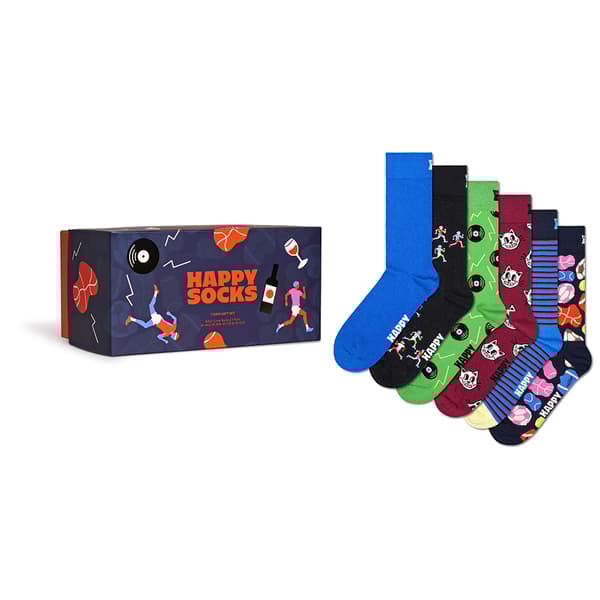 Happy Socks 7 Days Gift Set Crew-sukat 7 Parit Musta EU 41-46 Mies