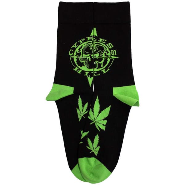 Cypress Hill Unisex Adult Logo & Leaves Socks