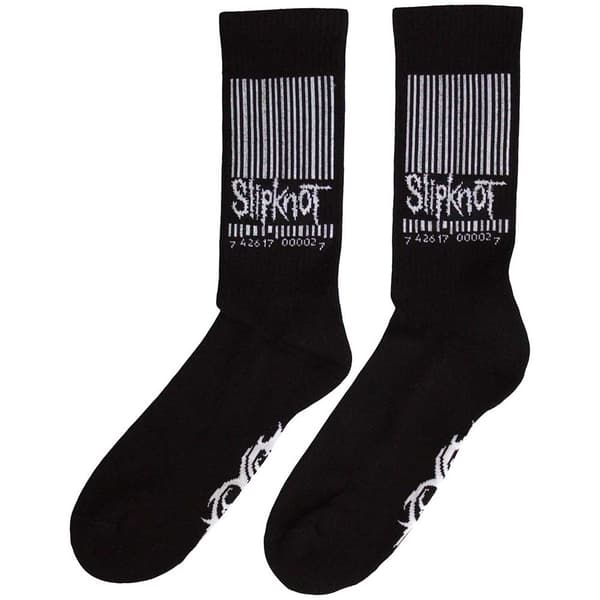 Slipknot Unisex Adult Barcode & Tribal Terrycloth Socks